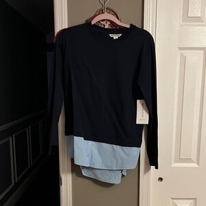 Athleta Navy Long Sleeve Top